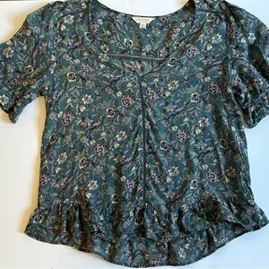 Lucky Brand Top with Ruffles